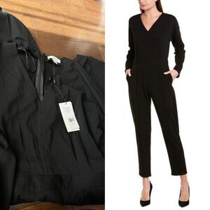 H Halston Womens Jumpsuit black  NEW